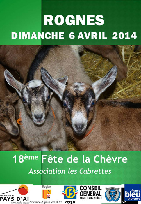 18ème fête de la chèvre à Rognes avril 2014
