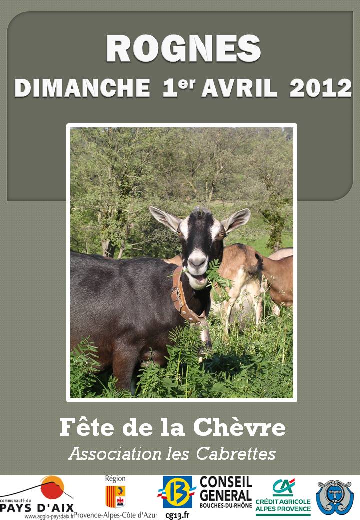 16ème fête de la chèvre à Rognes avril 2012