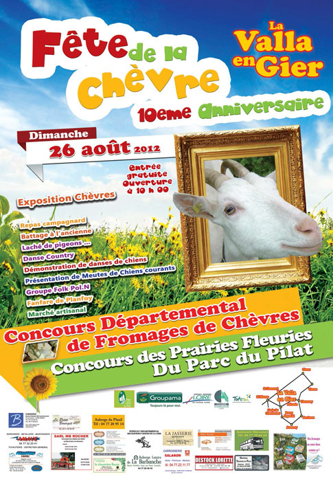 10ème Fête de la chèvre à La Valla en Gier (42) Août 2012