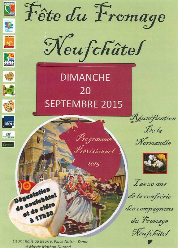 Fête du fromage à Neufchâtel en Bray (76) - Septembre 2015
