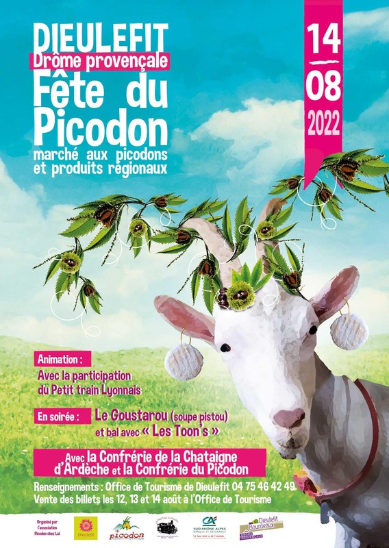 Fête du Picodon et marché aux picodons et produits régionaux à Dieulefit