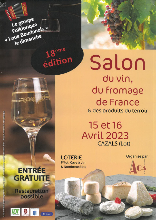 18ème Salon du vin et du Fromage à Cazals-Salviac
