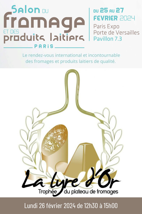Concours de la Lyre d'Or - Salon du fromage et des produits laitiers de Paris